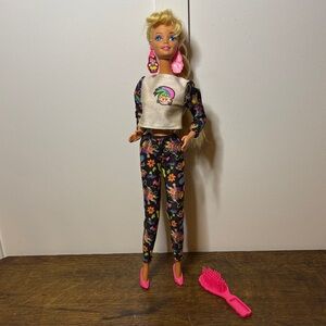 Vintage 1992 Mattel Barbie Doll with Troll Fashion Outfit 10257